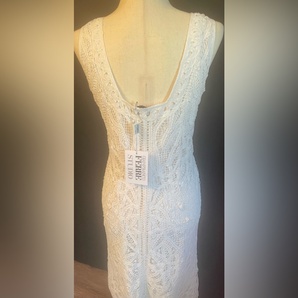 Gianfranco Ferre Vintage Macrame Dress - Picture 2 of 9